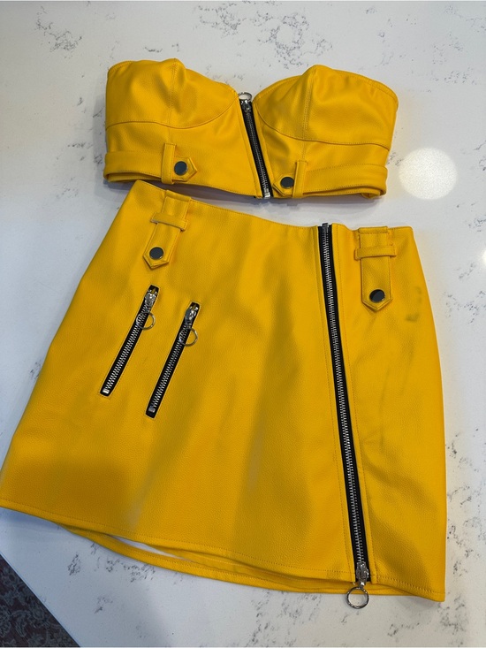 For Love And Lemons Dresses & Skirts - For Love and Lemons Yellow Jaw Breaker Skirt and Matching Top size XS